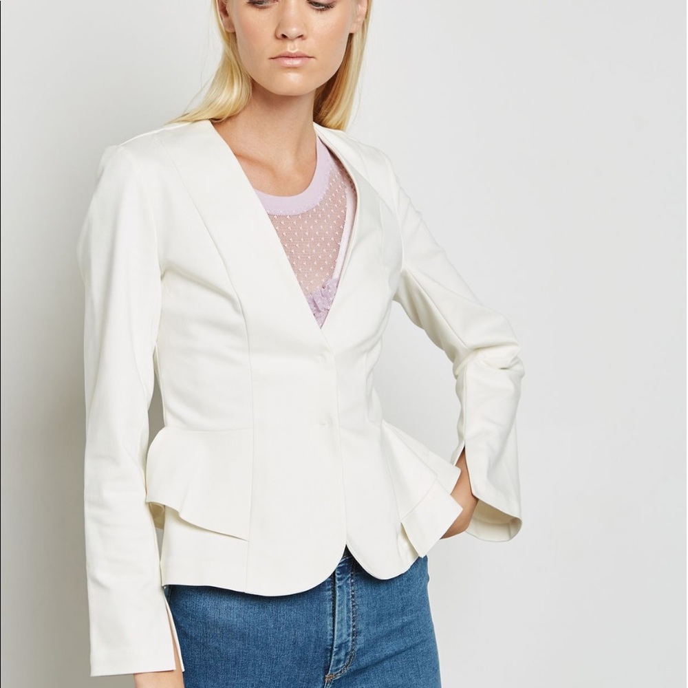 Topshop peplum fitted blazer